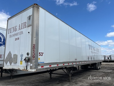 2014 Stoughton ZGPVW-535T-A-C-AR 53 ft x 102 in T/A Remolque de furgoneta