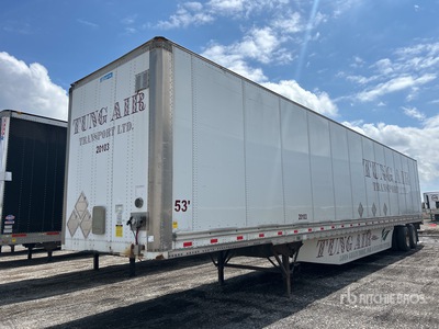 2012 Stoughton ZGPVW-535T-A-C-AR 53 ft x 102 in T/A Remolque de furgoneta