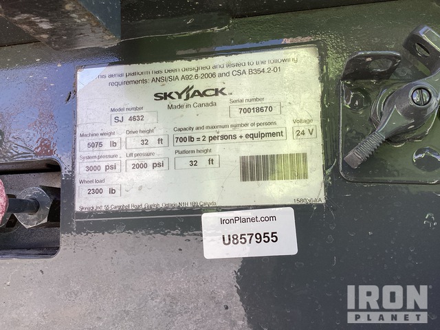 ELEVADOR TIJERA 2014 SKYJACK SJIII4632