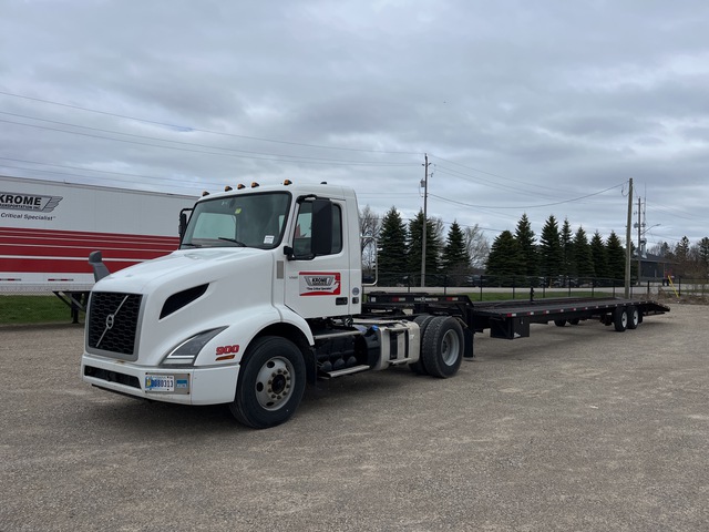 2022 Volvo VNR 4x2 S/A Day Cab Truck Tractor /w 2022 Pro Stands T/A Car Trailer