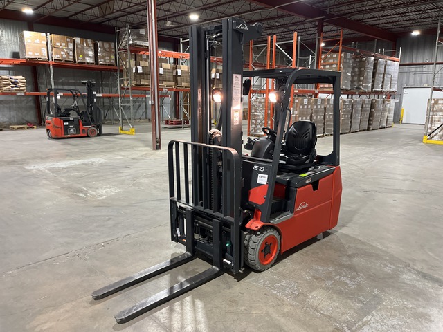 2022 Linde E18 3250 lb Electric Forklift
