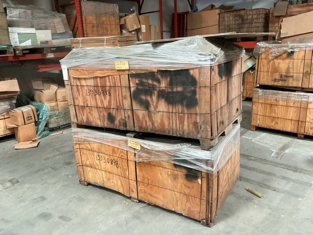 Quantity of (2) Crates of Painted Decontaminating Apparatus Containers (Unused)