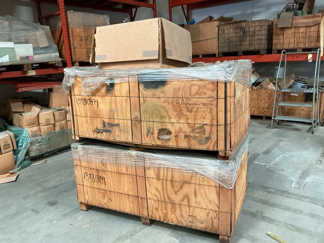 Quantity of (2) Crates of Decontaminating Apparatus Canister Mounting Brackets (Unused)
