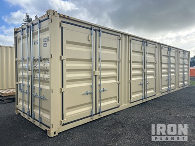 2025 40 ft High Cube Multi-Door Storage Container