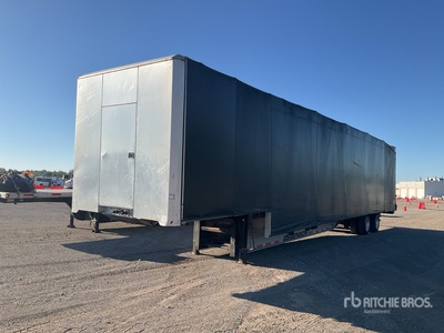2019 Transcraft 524A 53 ft T/A Spread Axle Step Deck Tautliner Trailer