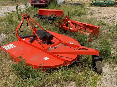 Quantity of (1) Land Pride Box Blade, (1) Grapple & (1) Rotary Cutter