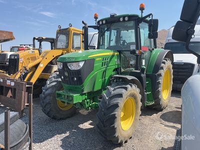 2018 John Deere 6120M 4WD Utility Tractor (Inoperable)