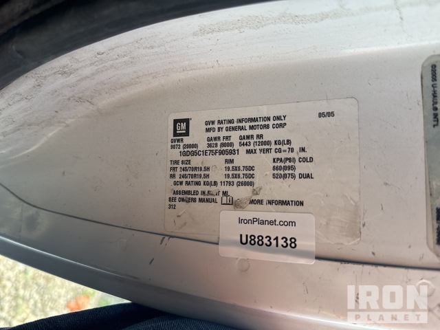 CAMIóN CHASIS 2005 GMC C5500