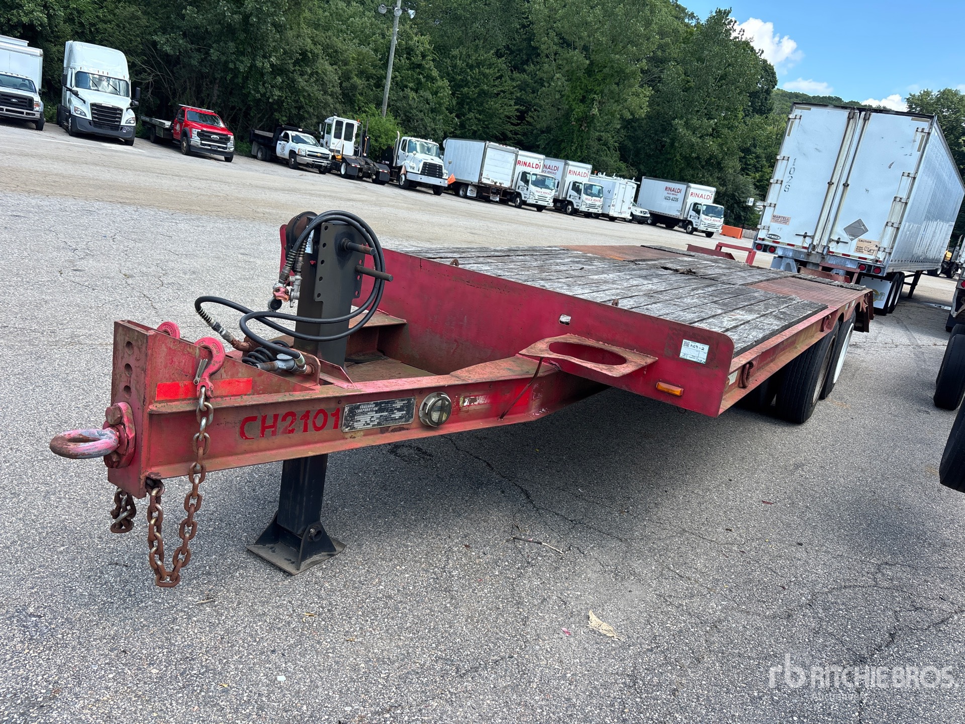 1990 Fruehauf 820 OW 820 25 ft T/A Equipment Trailer (Inoperable)