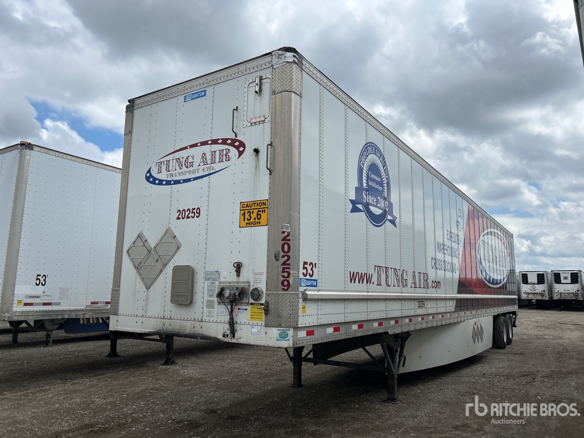 2021 Stoughton 53 ft x 102 in T/A Van Trailer