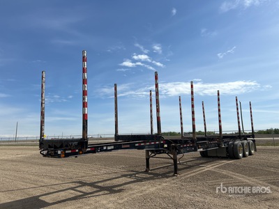 2015 Doepker 52 ft Tri/A Hayrack Log Trailer