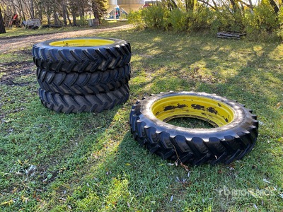 Quantity of (4) 380/90R46 Tires - Fits John Deere 4930