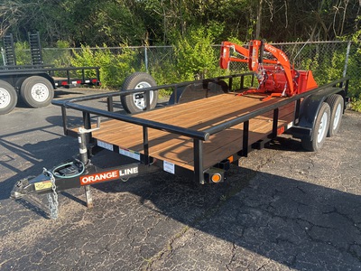 2022 Orange Line TU60-16BK4AR2B 16 ft T/A Utility Trailer