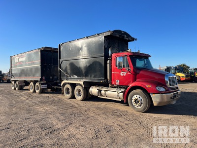 2008 Freightliner Columbia 6x4 & 2002 Gorski 7.7 m Quad Dog Combination を見 Dump Truck