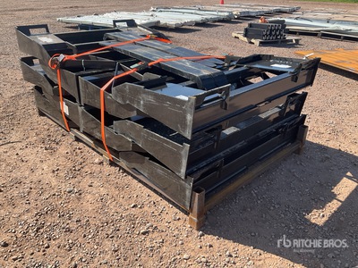 Quantity of (10) 2025 Mower King SAII100 48 in Fourches pour Skid Steer (Unused)