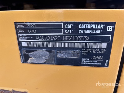 2018 Cat 320 Tracked Excavator
