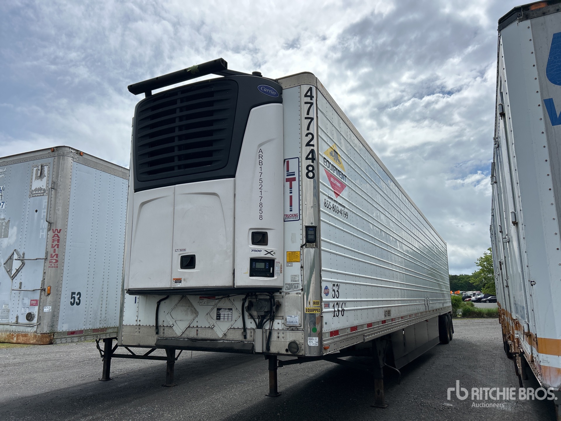 2017 Utility VS2RA 53 ft x 102 in T/A Refrigerated Trailer