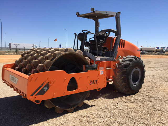 2012 (unverified) Hamm 3411P Vibratory Single Drum Compactor 2012 (unverified) Hamm 3411P Vibratory Single Drum Compactor