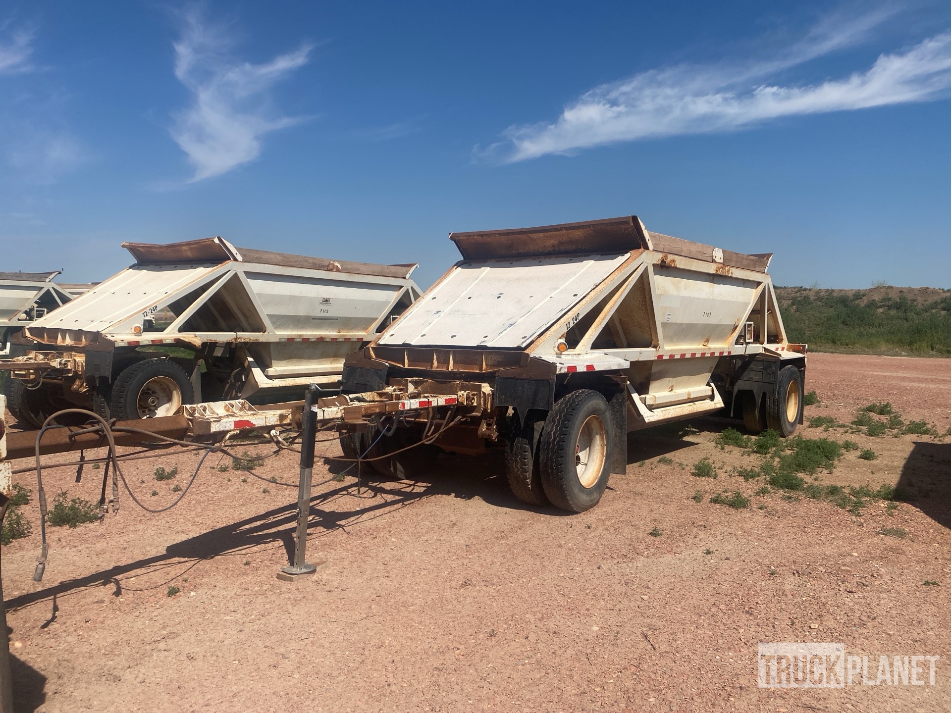 2007 Ranco 11 ft 4 in T/A Turntable Pup Belly Dump Trailer