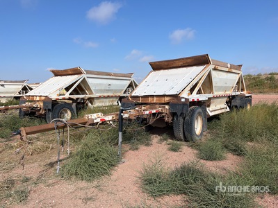 2007 Ranco 12 ft T/A Spread Axle Turntable Pup Belly Dump Trailer