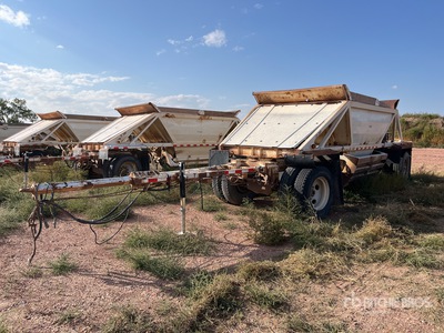2008 Ranco 12 ft T/A Spread Axle Turntable Pup Belly Dump Trailer