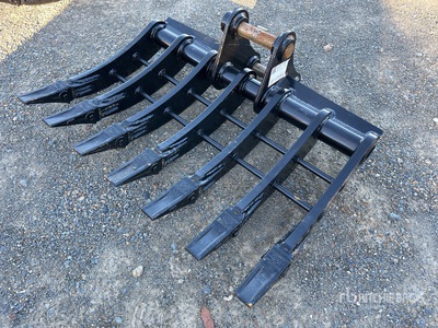 2025 Warrior 1000 mm Q/C エクスカベーター レーク - Fits 5 - 6 ton (Unused)