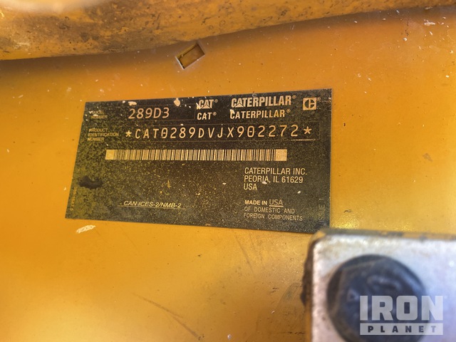 MINI CARGADOR SOBRE ORUGAS 2020 CATERPILLAR 289D3