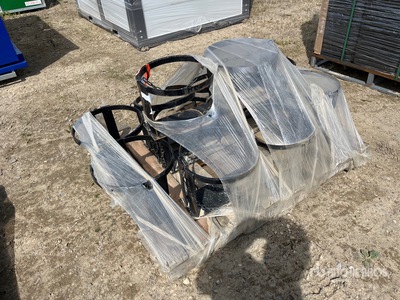 Quantity of (5) Steel Double Propane Holders