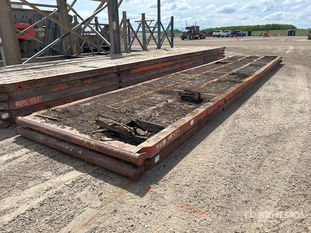 Metal Rig Mat Quantity of (2) 40 Ft x 8 Ft Rig Mats | Ritchie Bros. Auctioneers
