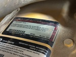 Engine with Emission Label