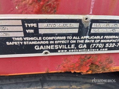2012 Cottrell CX-11HCSSUV4 T/A Car Carrier Trailer (Inoperable)
