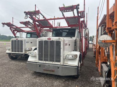 2013 Peterbilt 388 6x4 Sleeper Car Carrier Truck