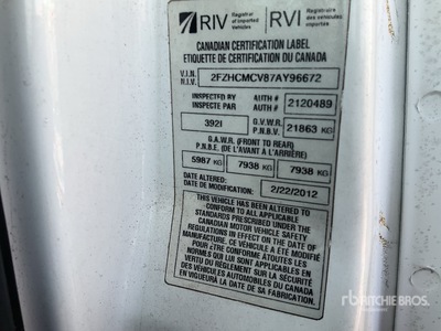 2007 Sterling LT9500 6x4 Car Carrier Truck (Inoperable)