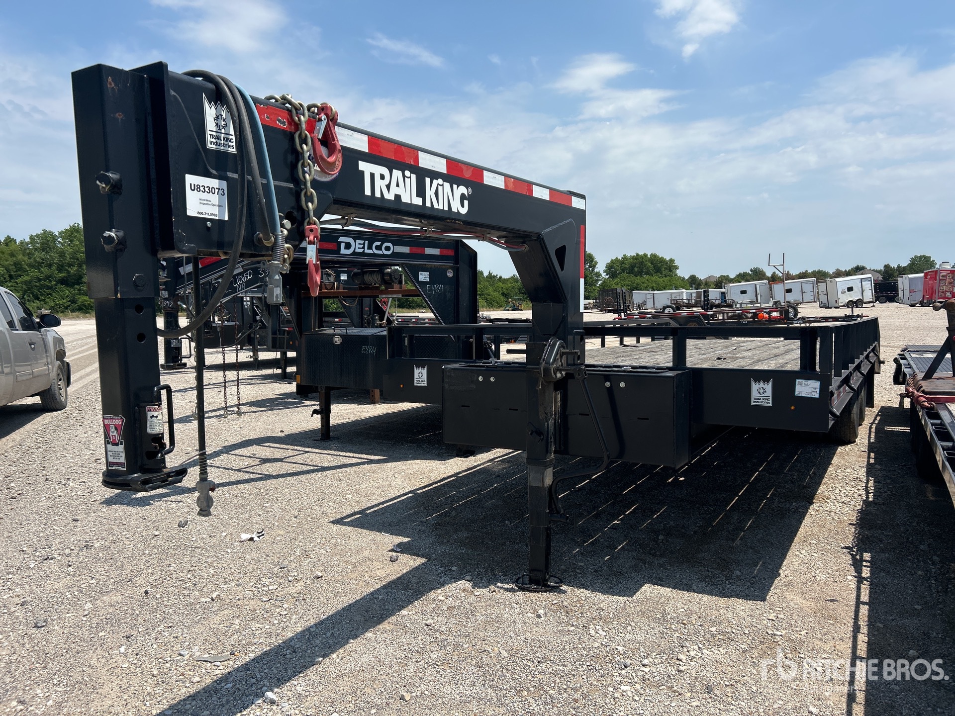 2017 Trail King TK24LP 24 ft T/A Gooseneck Equipment Trailer