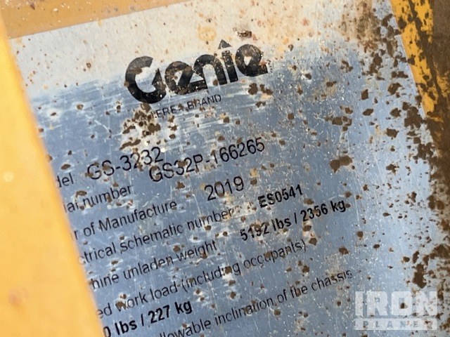 ELEVADOR TIJERA 2019 GENIE GS3232