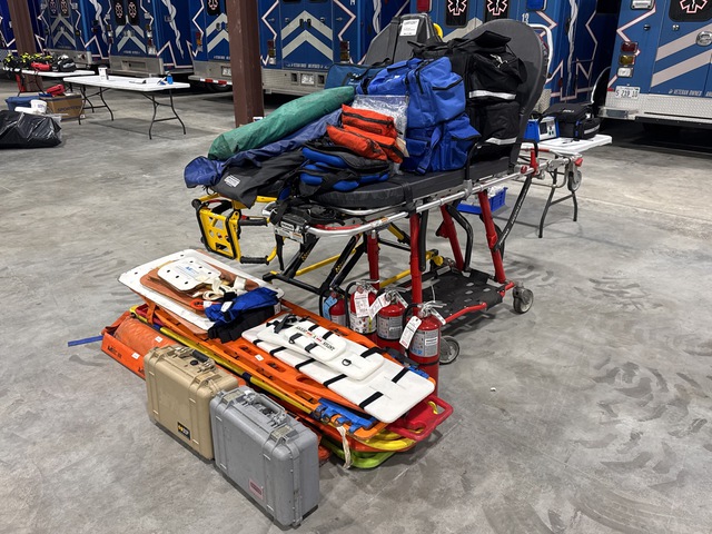 Skryker Ambulance cot/ stretcher Medical Kits and Bags