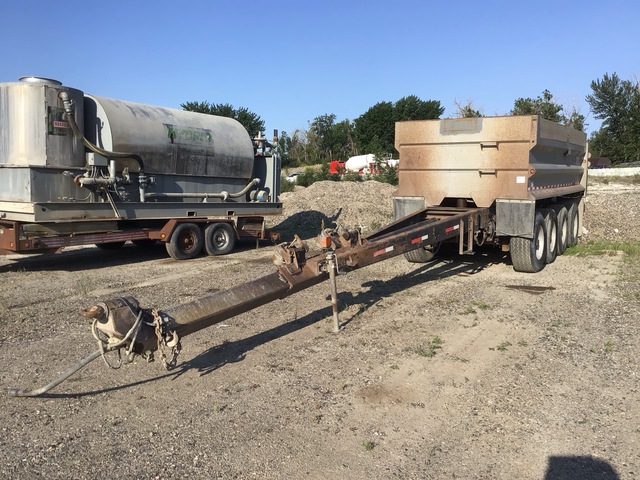 2008 Sturdyweld 18 ft Quad/A Pup End Dump Trailer