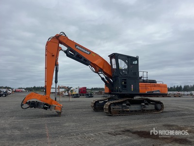 2021 Doosan DX380LL-5 Heel Boom Cargadora de troncos