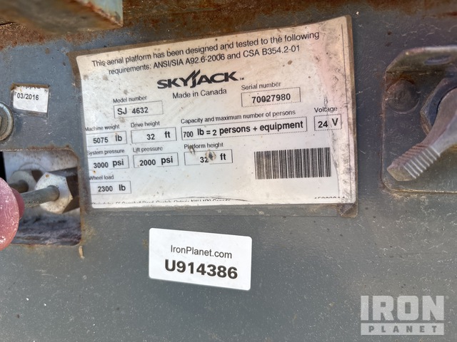 ELEVADOR TIJERA 2016 SKYJACK SJIII4632