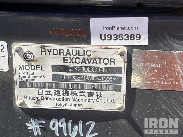 EXCAVADORA 2022 HITACHI ZX210LC6N