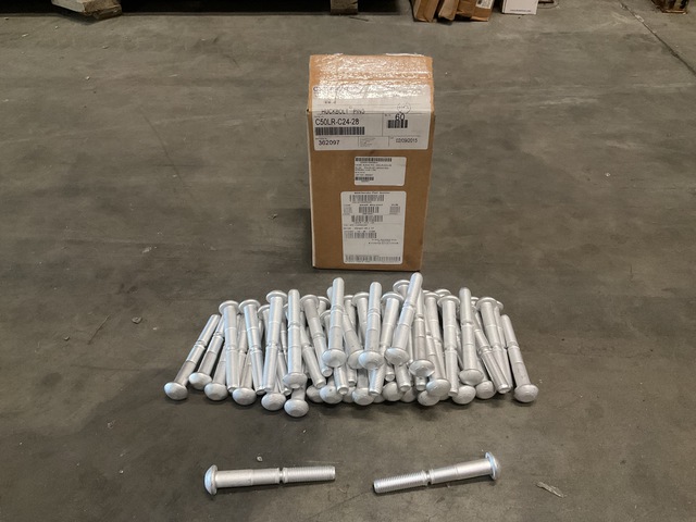 (60) Huck Fasteners C50LR-C24-28 Aluminum Grooved Pin-Rivets