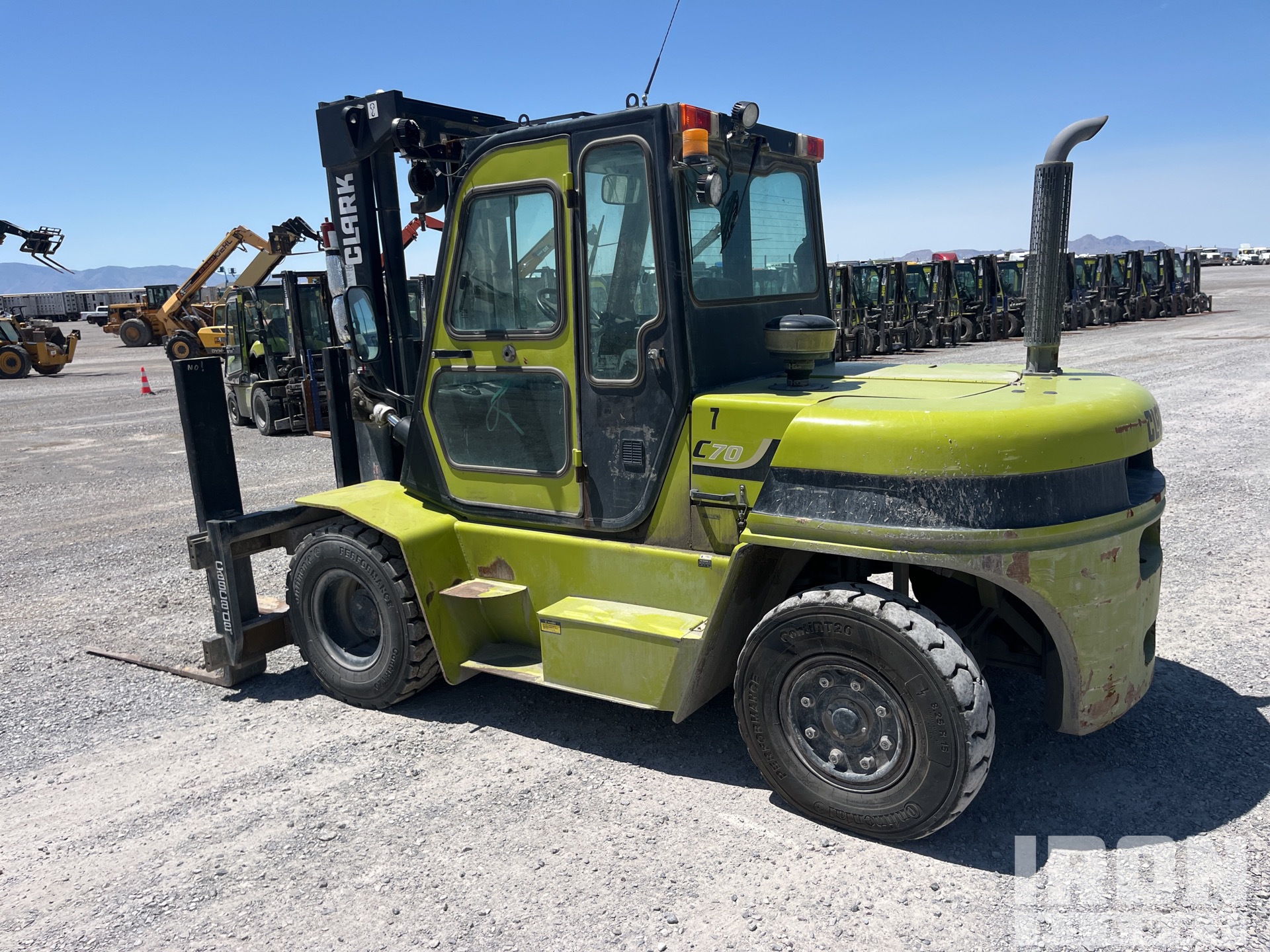 2021 (unverified) Clark C70 15075 lb Pneumatic Tire Forklift in