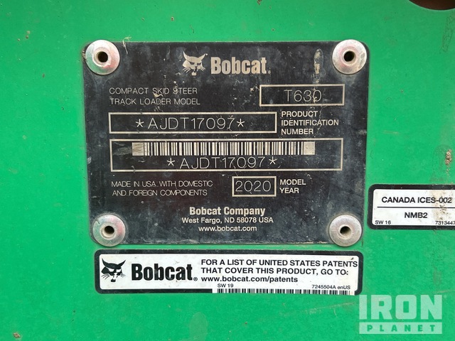 MINI CARGADOR SOBRE ORUGAS 2020 BOBCAT T630