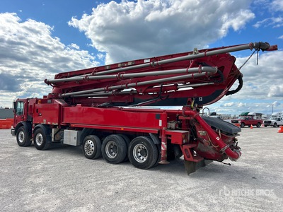 2014 Putzmeister BSF 47-5 RZ.16H 151 ft on 2014 Mack MRU613 10x4 Twin-Steer Concrete Pump Truck