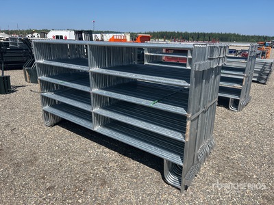 Quantity of (31) 2025 BYT RP96 9 ft 6 in x 5 ft Galvanized Livestock Panel (Unused)