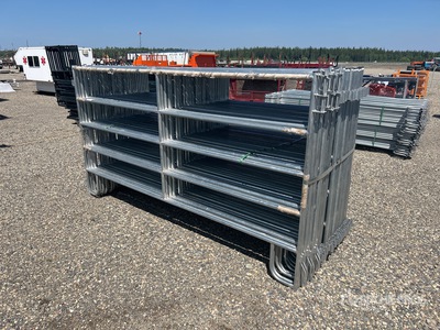 Quantity of (31) 2025 BYT RP96 9 ft 6 in x 5 ft Galvinized Ranch Livestock Panel (Unused)