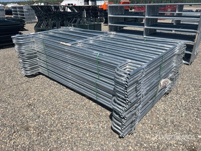 Quantity of (26) 2025 BYT RP96 9 ft 6 in x 5 ft Galvinized Ranch Livestock Panel (Unused)
