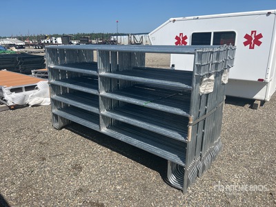 Quantity of (31) 2025 BYT GPNL96 9 ft x 5 ft Galvanized Ranch Livestock Panel (Unused)