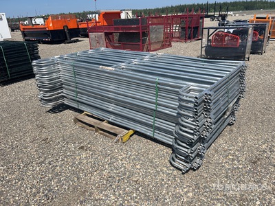 Quantity of (26) 2025 BYT GPNL96 9 ft x 5 ft Galvanized Ranch Livestock Panel (Unused)