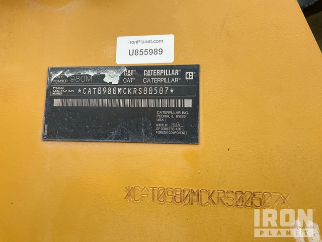 CARGADOR FRONTAL 2015 CATERPILLAR 980M